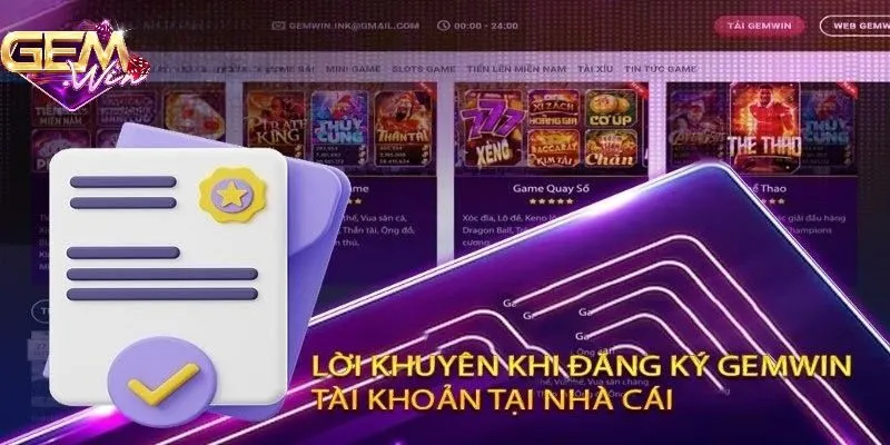 Tránh truy cập vào link giả khi đăng ký GEMWIN